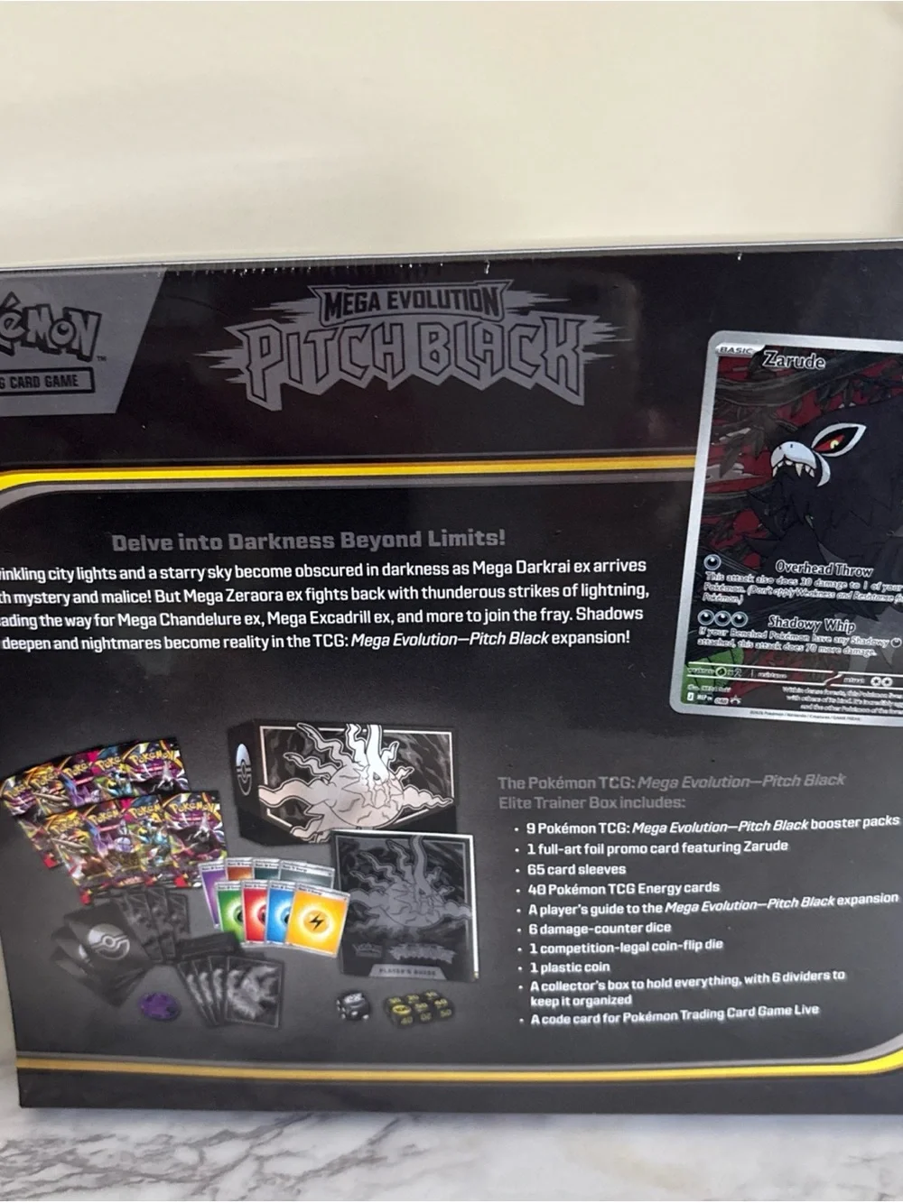 Pokémon Mega Evolution Pitch Black Elite Trainer Box (ETB) Sealed 8 pack
